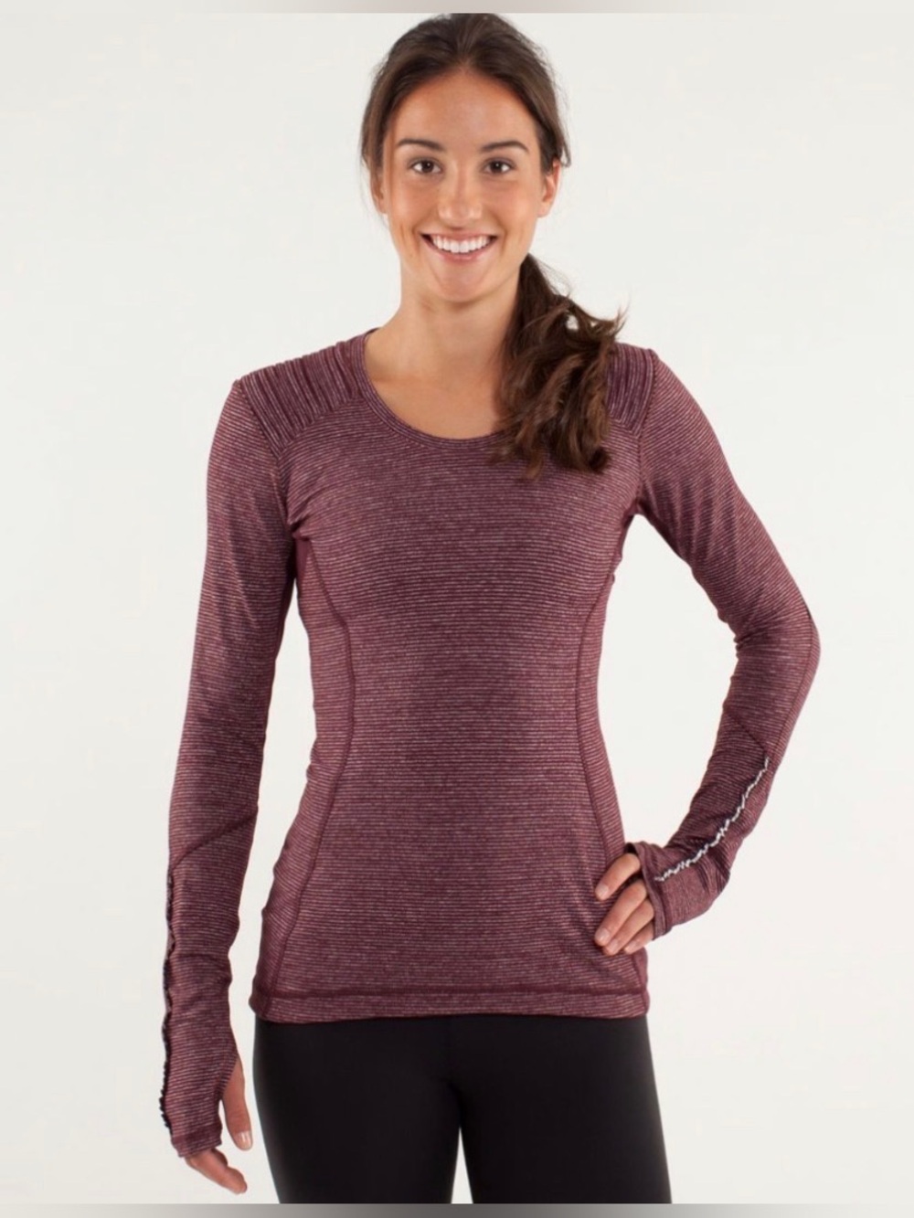 NWOT Lululemon Star Runner Long Sleeve Bordeaux Drama